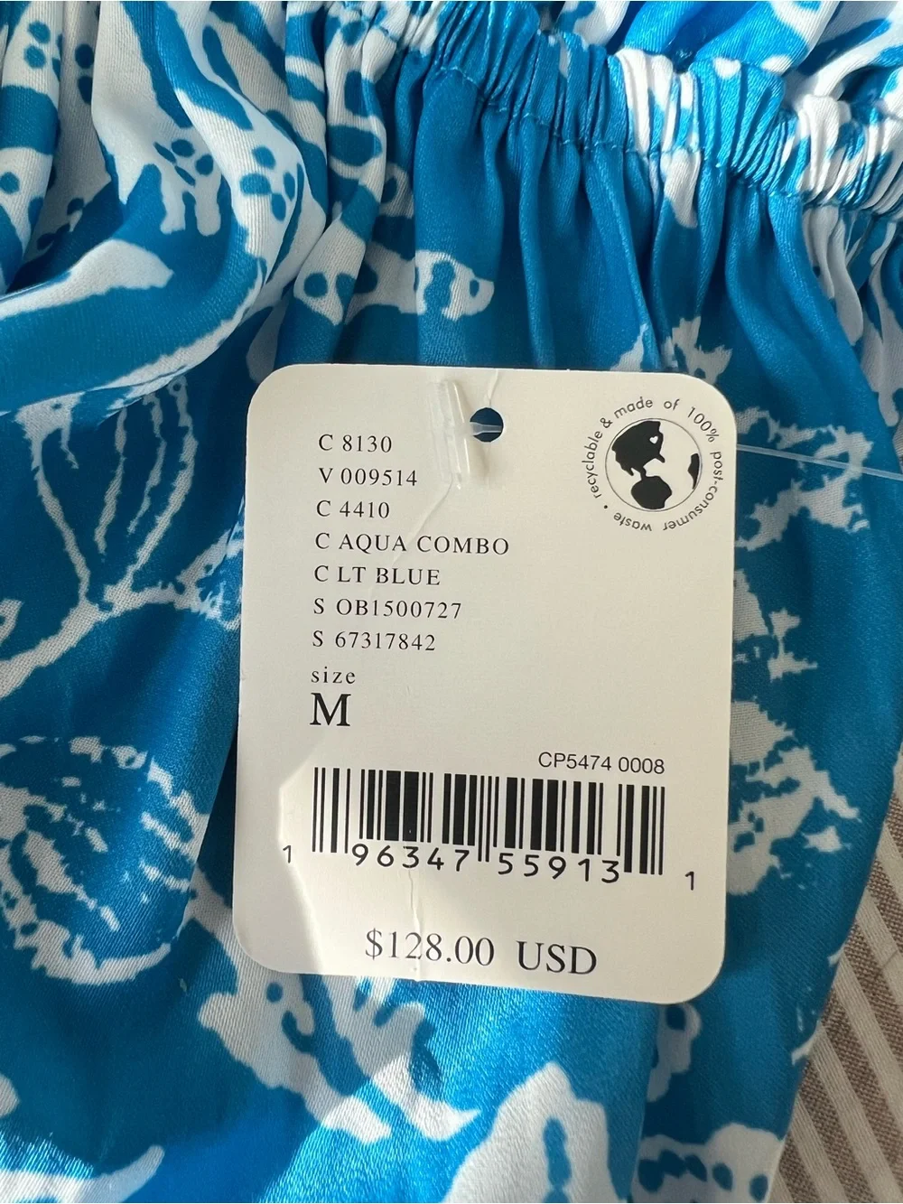 Free People Blue Floral V-Neck Dress (New with tag)